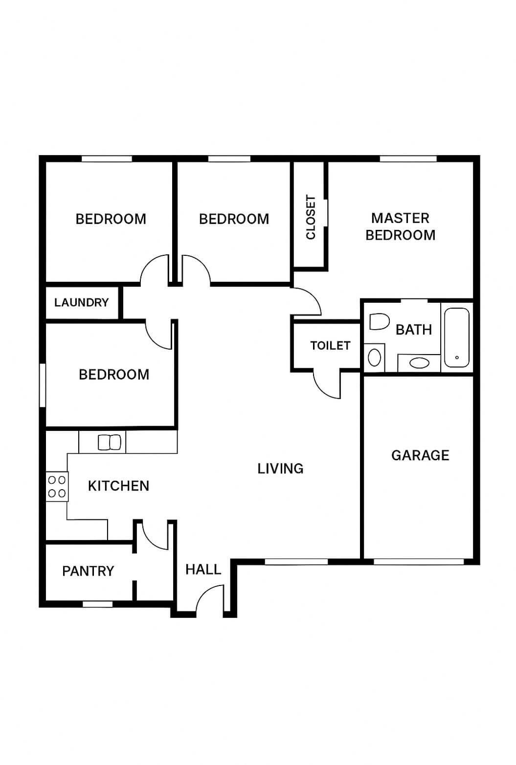 2D Floor Plans Showcase 1